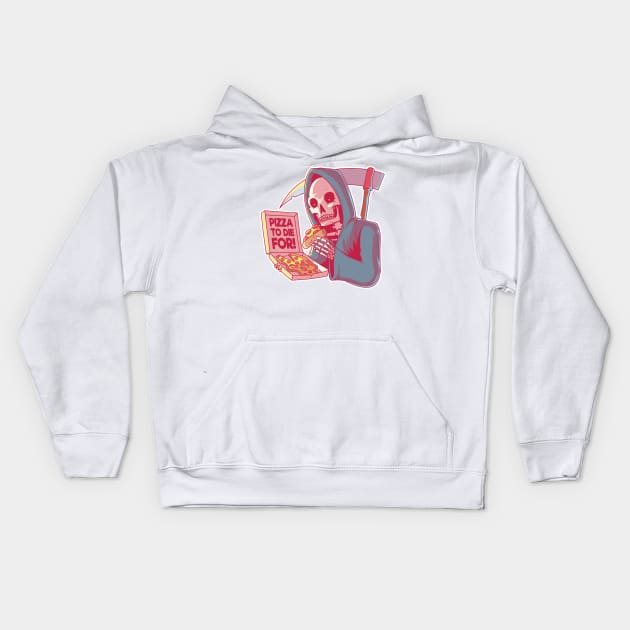 Pizza to Die For! Kids Hoodie by Cool Abstract Design